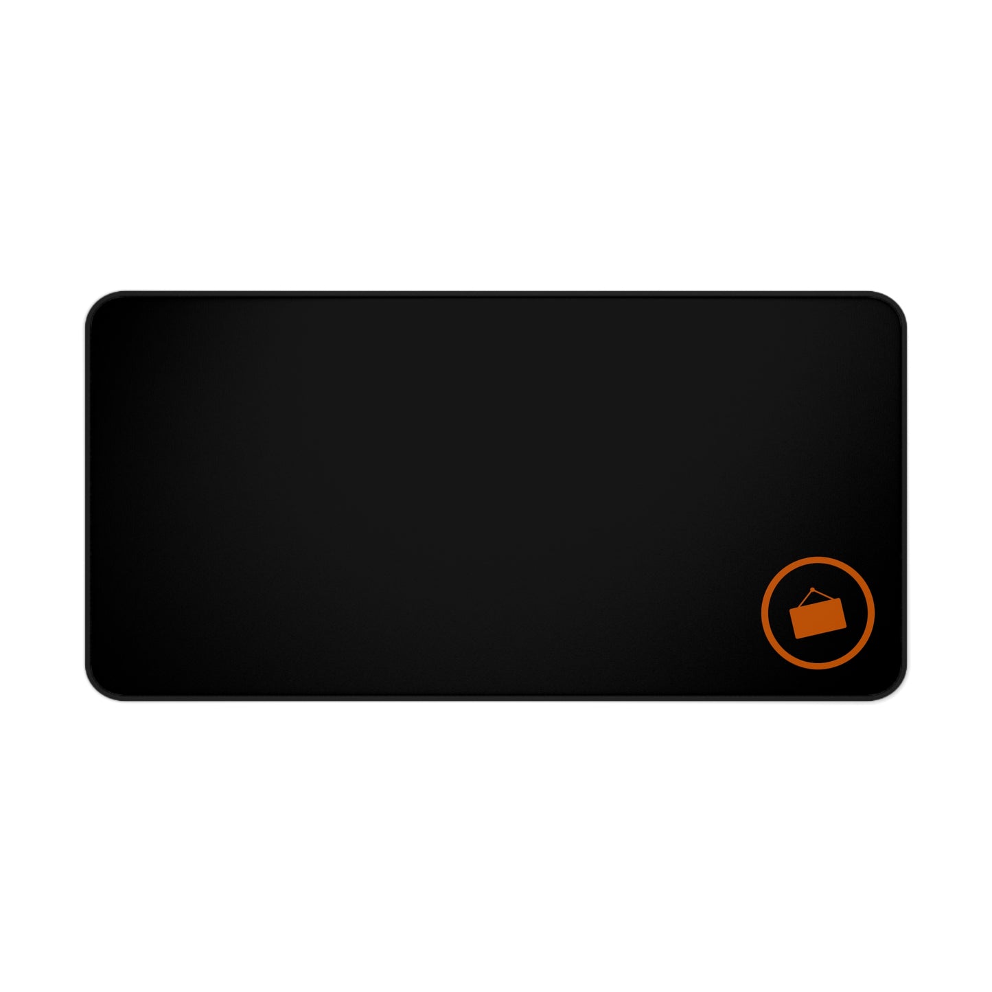 Customize Sleek Black Desk Mat | Professional Gaming & Office Mat | Ergonomic Workspace Essential