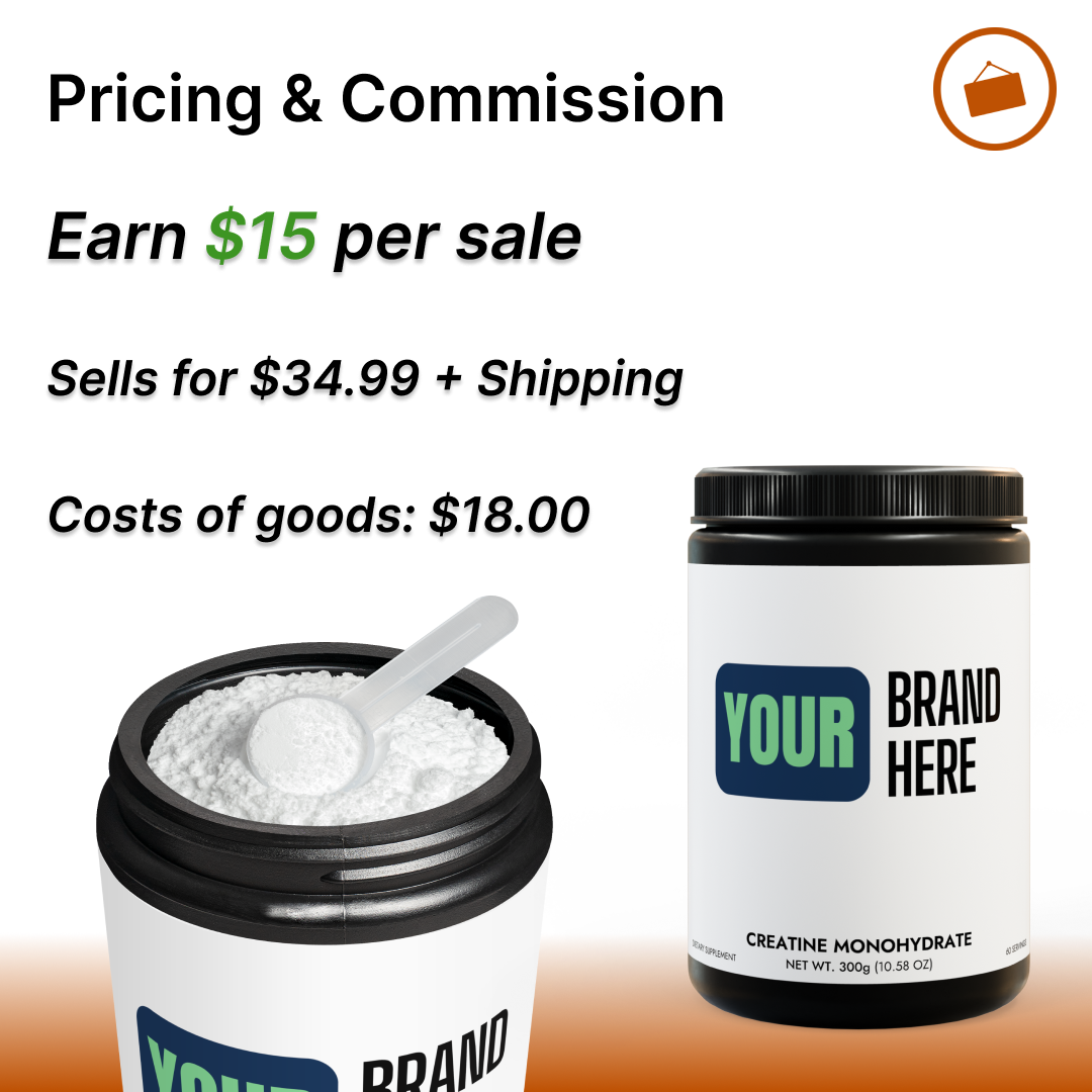 Customize Creatine Monohydrate Supplement (300g, 10.58oz)