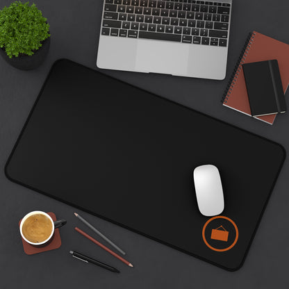 Customize Sleek Black Desk Mat | Professional Gaming & Office Mat | Ergonomic Workspace Essential