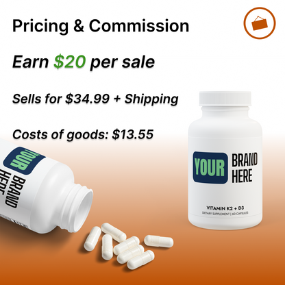 Customize Vitamin K2 + D3 Supplement (60 Capsules)