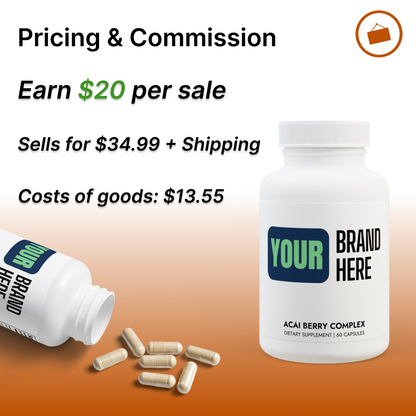 Customize Acai Berry Complex Supplement (60 Capsules)